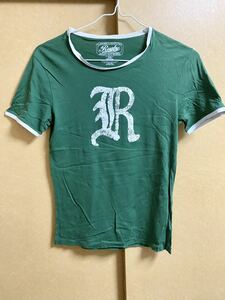 RUGBY ラグビー RALPH LAUREN ラルフローレン ロゴプリント Tシャツ グリーン系 XSサイズ 