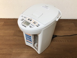 ZOJIRUSHI大容量5L電動ポットCD-SE50ホワイトグレー美品　4段階保温設定/6段階タイマー/蒸気セーブモード搭載　除菌洗浄/動作確認済み