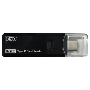 同梱可能 カードリーダー USB3.0 /スマホ・タブレット対応） USBタイプC SD&マイクロSD（SD/ SDHC/ SDXC）L-TCRS-3.0/3676 Lazosｘ１個