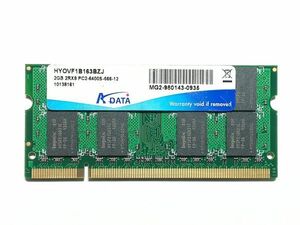 中古品★ADATA メモリ 2GB 2RX8 PC2-6400S-666-12★2G×1枚 計2GB