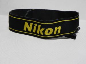 Nikon ストラップ(黒+黄色)中古品