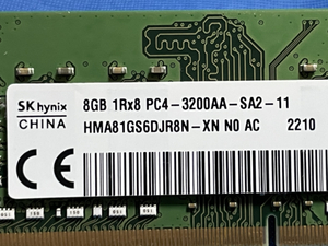 SK hynix PC4 3200AA 16GB(8GB2)