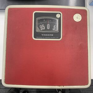 体重計 ヤマト YAMATO C型 ヘルスメーター 赤 レッド 昭和レトロ 家庭用 秤量100kg 最小目盛り500g 