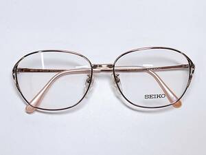 セイコー　SEIKO　メガネ　★　超軽量　チタン　日本製　ピンク　女性用　メガネフレーム　大きめ　眼鏡
