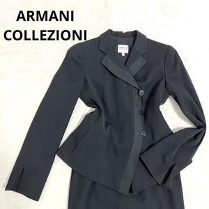 511 ARMANI COLLEZIONI アルマーニコレツォーニ スカートスーツ ブラック 40