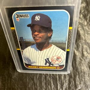 1987 Donruss Rickey Henderson NY Yankees No.228 