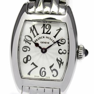 ☆良品★保証書付き【FRANCK MULLER】フランクミュラー トノウ カーベックス 2502QZ クォーツ レディース【ev20】