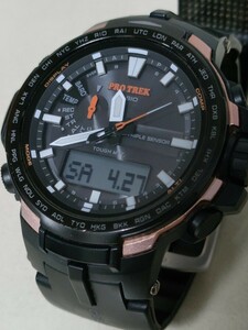 CASIO カシオ PRO TREK プロトレック PRW-6100Y 電波ソーラー カーボンファイバーベルト 中古