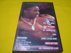 VHSビデオテープ ☆ BOBBY BROWN／ HIS PREROGATIVE (中古　返品不可ジャンク)