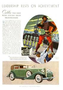 ◆1933年の自動車広告　キャデラック2　Cadillac