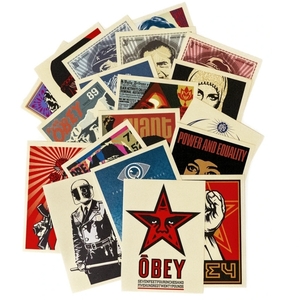 OBEY シェパード・フェアリー 30周年記念 ステッカーセット (30枚入り) Facing The Giant 30th Anniversary Sticker Pack