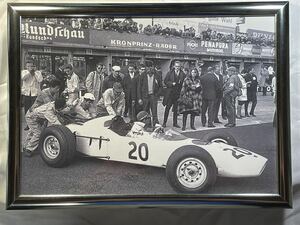 HONDA RA271と中村良夫氏のポスターパネル 本田宗一郎 F1 