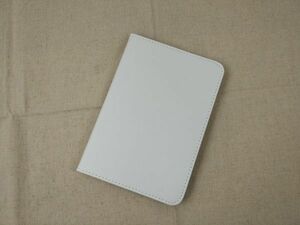 iPad mini 6用 カバー PUレザー+ハードケース 回転 スタンド ホワイト