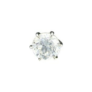 ダイヤモンド ピアス メンズ 一粒 片耳 0.6カラット プラチナ 鑑定書付 0.60ct Dカラー SI1クラス 3EXカット GIA