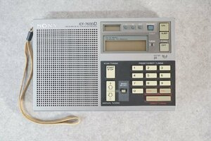[QS][E4339860] SONY ソニー ICF-7600D PLL シンセサイザーレシーバー ポータブルラジオ