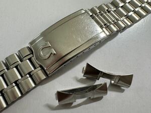 オメガ ステンレスベルト 1118 FF017 stainless steel ラグ幅19mm用　メンズ ブレスレット OMEGA bracelet 純正金属ベルト 122-1