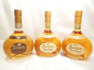 0422①［H］♪未開栓古酒　NIKKA　WHISKY　スーパーニッカ　特級・従価含む　750ml　760ｍｌ　43％　3本まとめ♪