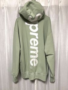 22AW Supreme Satin Applique Hooded Sweatshirt MINT XL シュプリーム パーカー