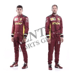 海外 高品質　送料込み Sebastian Vettel and Carles Leclerc 1000 GP Ferrari 2020レーシングスーツ　サイズ各種 レプリカ カスタム対応