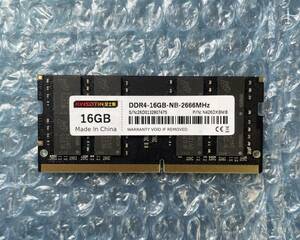 KINSOTIN 金士泰 16GB×1枚 計16GB DDR4 2666MHz 中古 ノートPC用 メモリ 【NM-313】