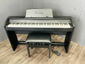 カシオ プリヴィア 88鍵盤 電子ピアノ PX-750BK CASIO Privia 電源アダプター 譜面立て 高低自在イス付 手渡し歓迎 関東のみ発送/71046