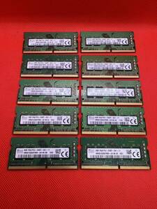 SKhynix 8GB 1Rx8 PC4-2400T-SA1-11 ノートパソコン用DDR4メモリ 8GB 10枚セット計80GB　管3