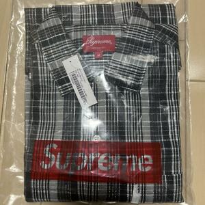 送料無料　新品未使用　Supreme Metallic Plaid S/S Shirt M シャツ