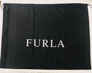 フルラ「FURLA」バッグ保存袋 (3670) 正規品 付属品 内袋 布袋 巾着袋 布製 ブラック 44×34cm 特大サイズ