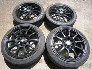 スパルコ　SPARCO　6,5J　15インチ+37　2本 　4,5J　15インチ+43　2本　165/50R15　GOODYEAR　4本セット