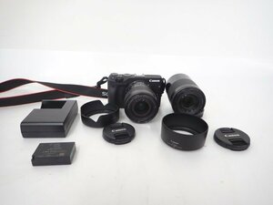 Canon ミラーレスデジタル一眼カメラ EOS M3 ダブルズームキット 18-55mm/55-200mm キャノン △ 6DA2D-3