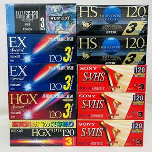 3巻×10個セット Konica/maxell/SONY/TDK VHS ビデオテープ※2400010373039