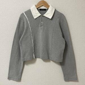AD1995 tricot COMME des GARCONS ショート丈 長袖 カットソー ポロシャツ トリココムデギャルソン ロンT 90s VINTAGE archive 3120539