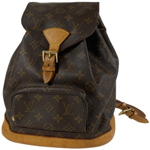 ルイ・ヴィトン Louis Vuitton モンスリ MM バックパック デイパック リュック モノグラム ブラウン M51136 レディース 【中古】