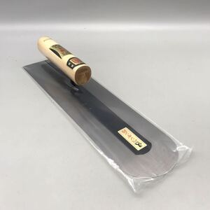 【新品 未開封品】ペンギン鏝 薄手 本焼 角鏝 薄手 0.3mm 390mm 金千代 かねちよ 三木 鏝 こて コテ 左官 道具 工具 職人 土間型 タフ 希少