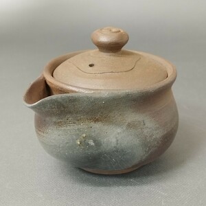 Ze56) 宝瓶 未使用 小野広人 検:急須 備前焼 焼締め 煎茶道具 煎茶器 急須