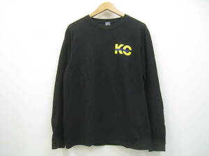 KINASHICYCLE 木梨サイクル KC バックロゴ ロンT ロングスリーブ 長袖 Tシャツ ブラック 黒 サイズM