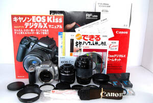 ◆初心者入門＆付属品多数◆ Canon キャノン EOS Kiss X 純正＆超望遠Ｗズームレンズセット