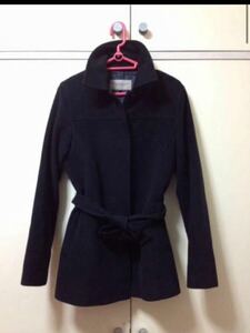 PROPORTION BPDY DRESSING黒の美ラインベルト付きコート２ n3