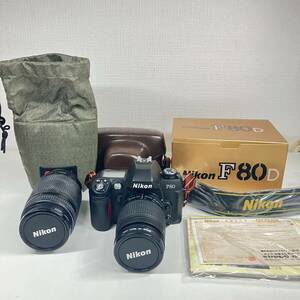 1円〜 4M Nikon ニコン フィルム一眼レフカメラ F80 D レンズ AF NIKKOR 28-80mm 70-300mm 動作未確認 箱付き フィルムカメラ ソフトケース