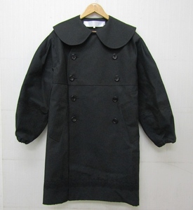 tao COMME des GARCONS タオ コムデギャルソン コート 丸襟 TI-C003 AD2021 Mサイズ ブラック レディース ◆FL950