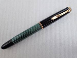 ビンテージ品　ペリカン Pelikan 400NN　緑縞　万年筆 OB