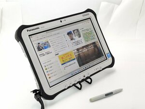 1円～ 10.1型 タブレット 中古良品 Panasonic TOUGHPAD G1FABBZCJ 第4世代Core i5 高速SSD Bluetooth カメラ Windows11 Office 即使用可能