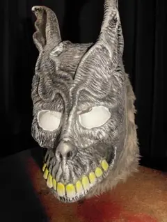 ファー メタルウサギ リアル マスク ホラー ハロウィン 仮装 コスプレ 文化祭