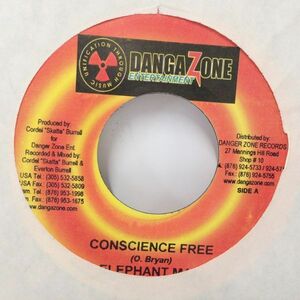 EPレコード　ELEPHANT MAN / CONSCIENCE FREE (FUNGUS)