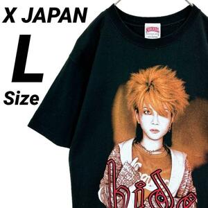 美品★L★MICHAEL ATHLETIC DEPT X JAPAN HIDE エックスジャパン 半袖Tシャツ カットソー YOSHIKI ブラック 黒