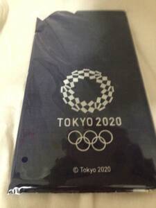 東京 2020 オリンピック 組市松紋様 手ぬぐい 藍 約W350×H900mm 手拭い 送120