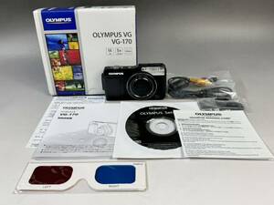 【風】OLYMPUS/オリンパス VG-170 コンパクトデジタルカメラうデジタルカメラ 5Xzoom 14MP 26mm 付属品有