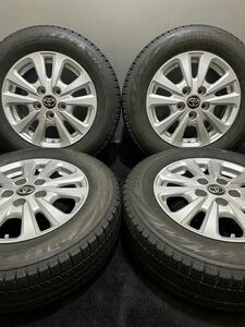 195/65R15 BRIDGESTONE/VRX2 20年製 トヨタ 80系 ノア ヴォクシー 後期純正 15インチ 6J ＋50 114.3 5H スタッドレス 4本 (1-C535)