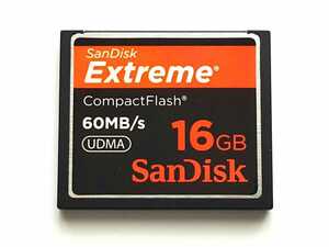 ☆美品☆ CFカード 16GB 400x サンディスク エクストリー厶 SanDisk Extreme コンパクトフラッシュ CompactFlash Card