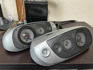 KENWOOD KSC-550S 置き型 スピーカー 中古ジャンク品 イルミ点灯OK 当時物 ケンウッド 